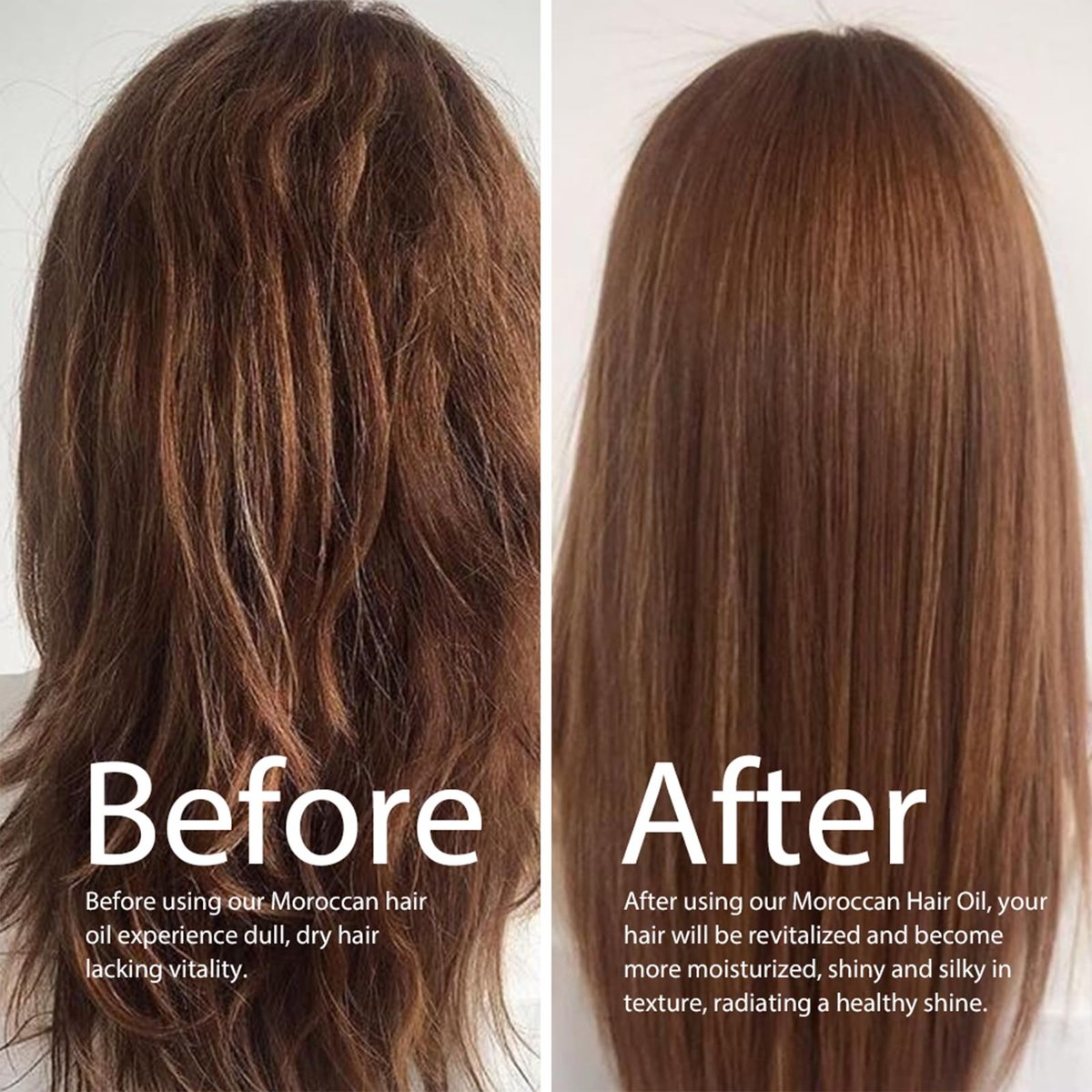 TRIMYFITER Moroccan Argan Oil Hair Serum - Natural Treatment for Frizzy, Dry, Damaged, Curly Hair with Heat Protectant Avelisse