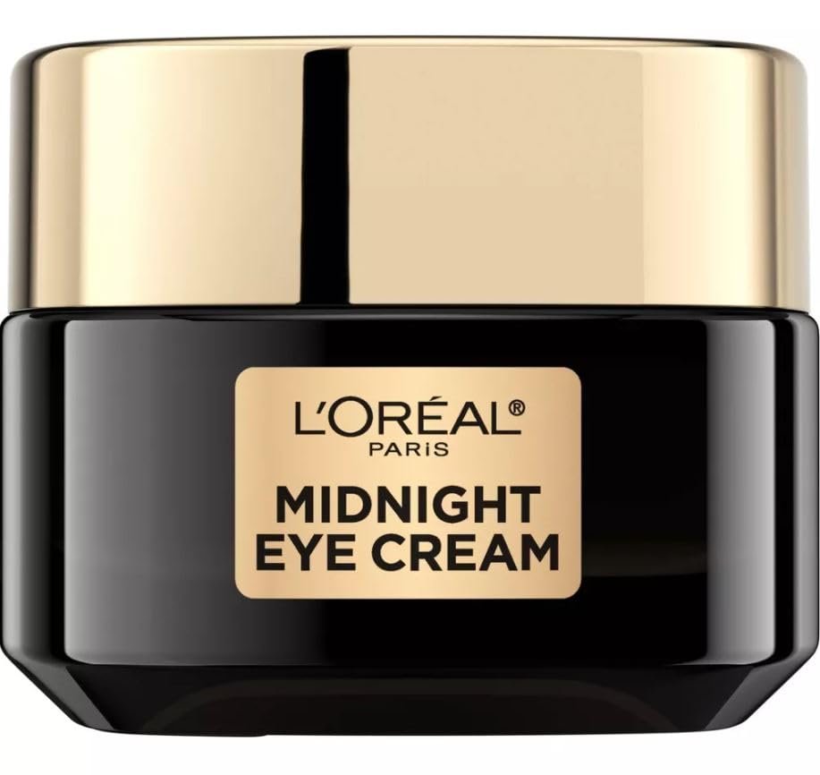 L'Oreal Paris Age Perfect Cell Renewal Midnight Eye Cream - Anti-Aging, Dark Circles & Wrinkle Reduction, 0.5 fl oz, Unscented, Lightweight Moisturizer with Vitamin E Avelisse