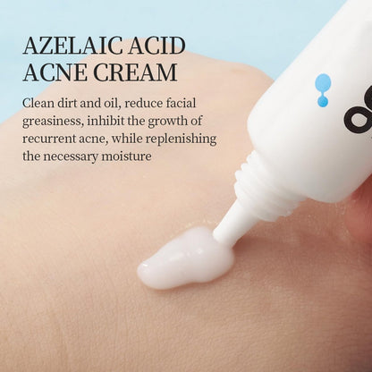 2 PCS Azelaic Acid Cream for Face - Moisturizer with Hyaluronic Acid for Redness, Acne Breakouts, and Oil Balance