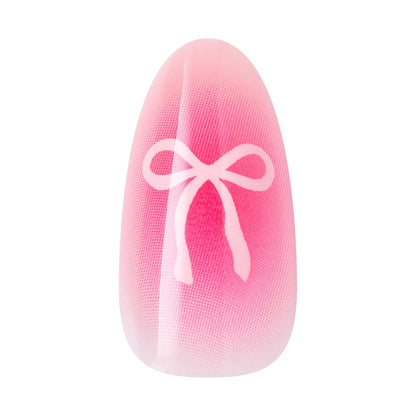 Kiss Core Press On Nails 'My Time' - Pink Almond Medium, 32 Nails with Glue, File & Stick