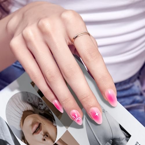 Kiss Core Press On Nails 'My Time' - Pink Almond Medium, 32 Nails with Glue, File & Stick - görsel 6