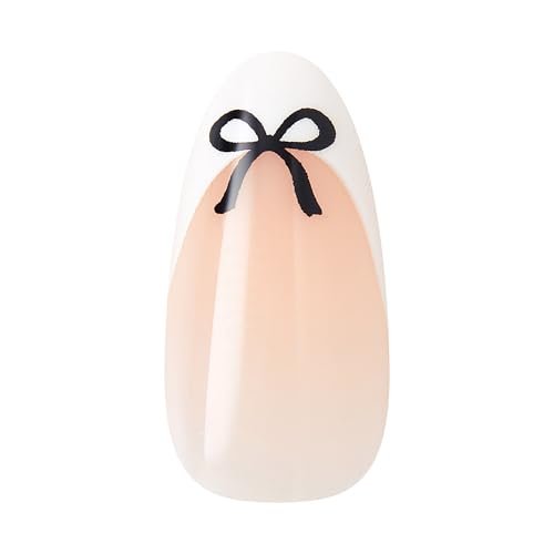 KISS Core Press On Nails 'Our Moment' - Beige Almond Medium 32-Piece Set with Glue & Tools Avelisse