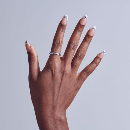 KISS Core Press On Nails 'Our Moment' - Beige Almond Medium 32-Piece Set with Glue & Tools Avelisse