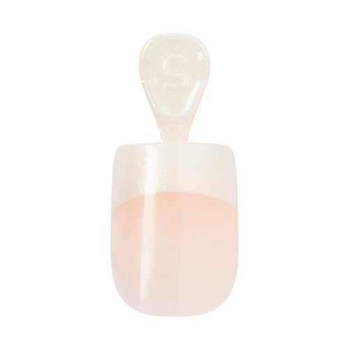 KISS I Wish Press On Nails - Real Short Square White Acrylic Nails with Glue (32 Pcs) - görsel 10