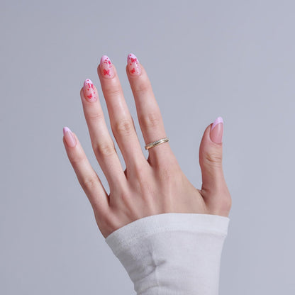 KISS Signature Press On Nails - Pink Almond Medium - 32 Nails with Glue & Tools Avelisse