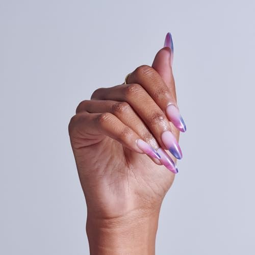 KISS Core Press On Nails 'Twinkling Stars' - Purple Long Almond Shape, 32 Nails with Glue & Tools - görsel 3