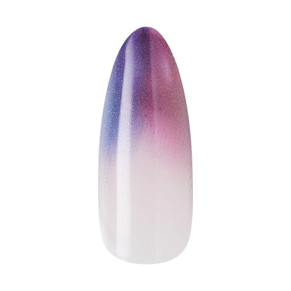 KISS Core Press On Nails 'Twinkling Stars' - Purple Long Almond Shape, 32 Nails with Glue & Tools