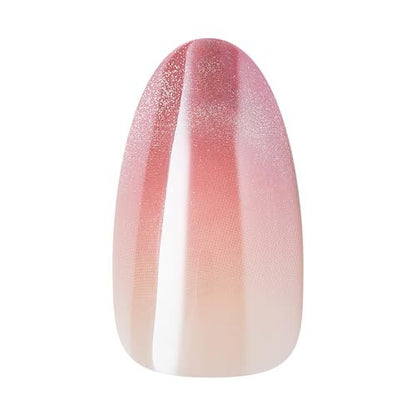 KISS Glam Press On Nails 'Stardust Wonder' - Medium Almond, Pink, 32 Nails with Glue & Tools