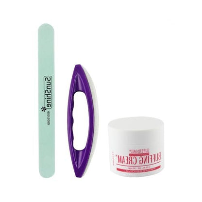 CXYNDFA Nail Buffer and Shine Kit - Professional Manicure Set with Fingernail Buffer Block and Buffing Cream for Natural Nails Avelisse