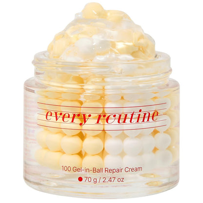 every routine 100 Gel-in-Ball Repair Cream – Hydrating Burst Gel-Ball Moisturizer for Barrier Repair, Plumping & Soothing Daily Facial Cream with Cica and Hyaluronic Complex (70 g / 2.47 oz)