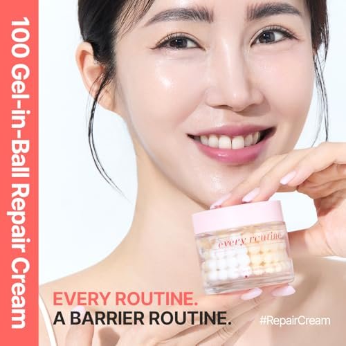 every routine 100 Gel-in-Ball Repair Cream – Hydrating Burst Gel-Ball Moisturizer for Barrier Repair, Plumping & Soothing Daily Facial Cream with Cica and Hyaluronic Complex (70 g / 2.47 oz) - görsel 4