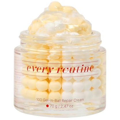every routine 100 Gel-in-Ball Repair Cream – Hydrating Burst Gel-Ball Moisturizer for Barrier Repair, Plumping & Soothing Daily Facial Cream with Cica and Hyaluronic Complex (70 g / 2.47 oz)
