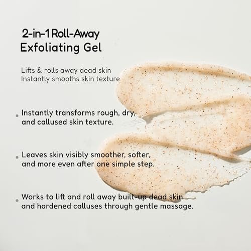 BUFFOUT Callus Eraser Exfoliating Gel – Dead Skin Remover for Feet, Heels, Elbows & Knees with Perlite & Apricot Seed Powder (2.7 Fl Oz) Avelisse