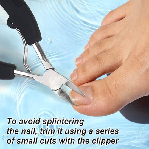 TEAORB Ingrown Toenail Clippers – Professional Stainless Steel Toe Nail Clipper for Thick & Ingrown Toenails, Heavy Duty Pedicure Tool - görsel 12