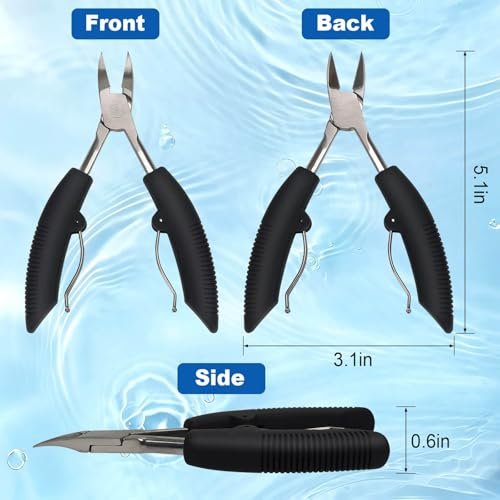 TEAORB Ingrown Toenail Clippers – Professional Stainless Steel Toe Nail Clipper for Thick & Ingrown Toenails, Heavy Duty Pedicure Tool - görsel 4