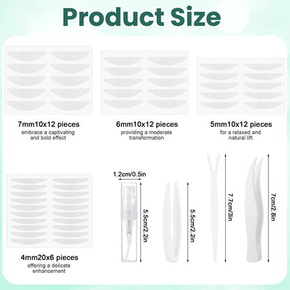 480PCS Invisible Breathable Eyelid Tape for Hooded Eyes, Ultra-Thin Long-Lasting Waterproof Double Eyelid Strips for Uneven or Monolids, Instant Eye Lift Avelisse