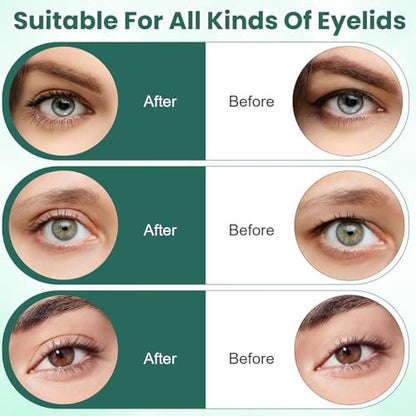 480PCS Invisible Breathable Eyelid Tape for Hooded Eyes, Ultra-Thin Long-Lasting Waterproof Double Eyelid Strips for Uneven or Monolids, Instant Eye Lift Avelisse