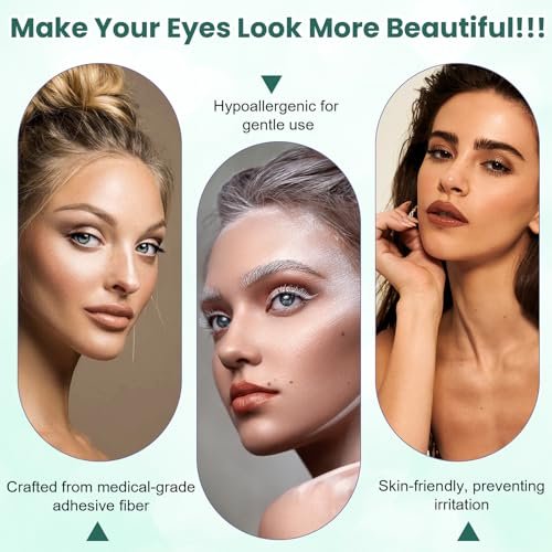 480PCS Invisible Breathable Eyelid Tape for Hooded Eyes, Ultra-Thin Long-Lasting Waterproof Double Eyelid Strips for Uneven or Monolids, Instant Eye Lift Avelisse