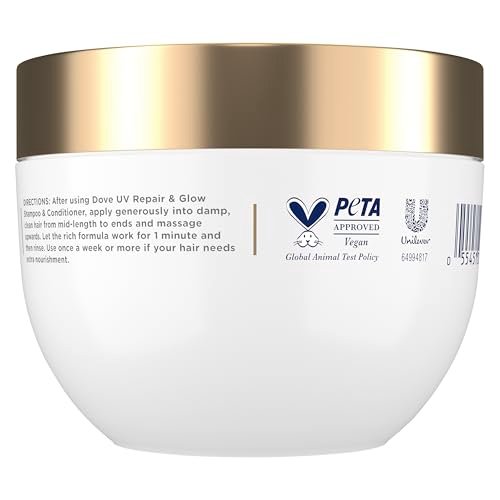 Dove Radical Recovery 10-in-1 Hair Mask - UV Repair & Deep Recovery for Damaged Hair with Melting Lumi-Beads, 9.2 oz - görsel 4