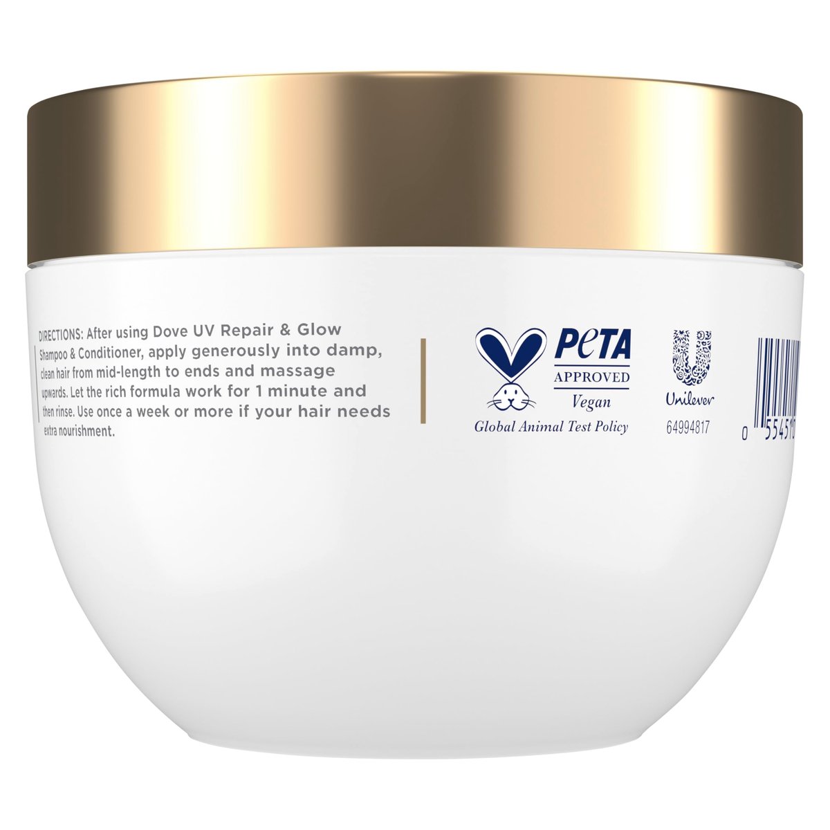 Dove Radical Recovery 10-in-1 Hair Mask - UV Repair & Deep Recovery for Damaged Hair with Melting Lumi-Beads, 9.2 oz - görsel 3