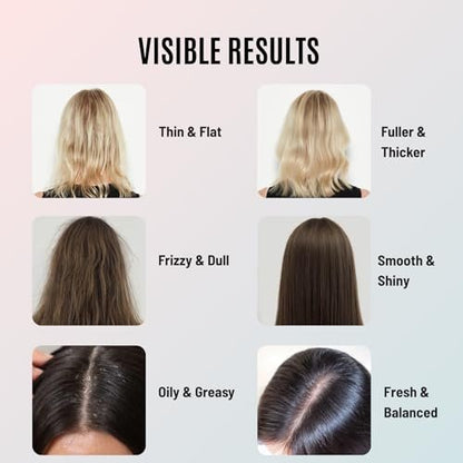 Tricholoy+ Volumizing & Thickening Shampoo and Conditioner Set - Biotin Root Lift Formula for Fine, Thin Hair - Adds Fullness, Weightless Hydration & Scalp Care, Sulfate-Free, 10 Fl Oz Avelisse