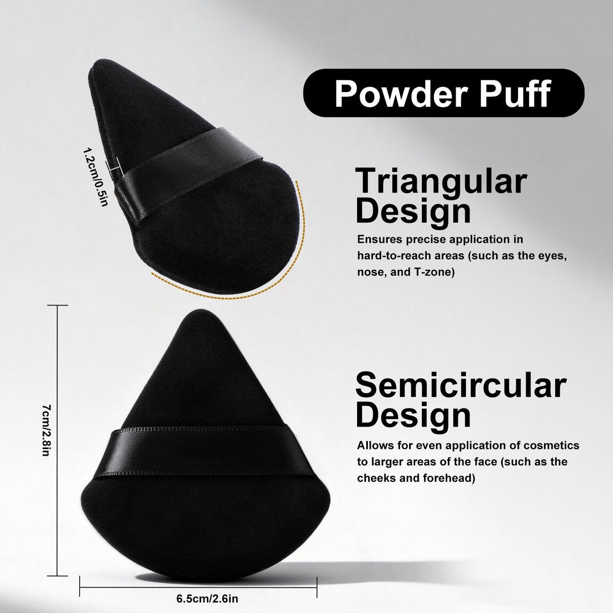 Flat Foundation Brush and Powder Puff Set - Korean Makeup Brush Teardrop Sponge for Liquid Foundation, Premium Face Makeup Brush and Sponge for Blending Cream and Setting Powder Avelisse