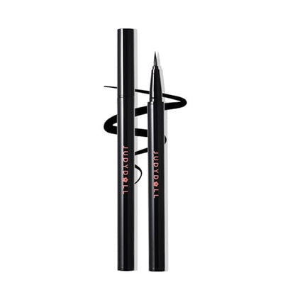 JUDYDOLL Intense Black Liquid Eyeliner – Waterproof, Smudge-Proof, Ultra-Fine Brush Tip for Cat Eyes & Wings, Beginner Friendly