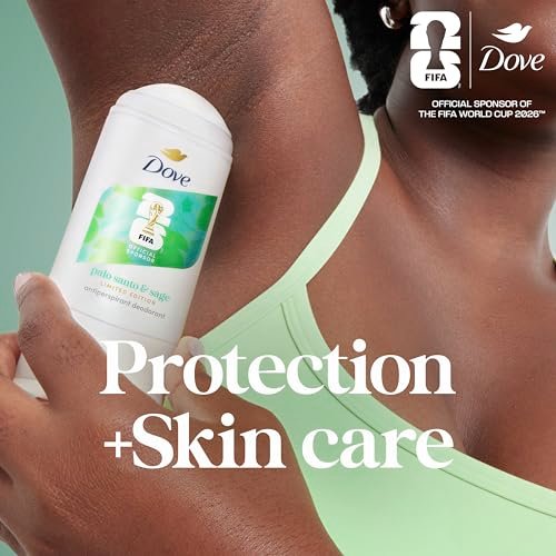 Dove Palo Santo & Sage Antiperspirant Stick – 72H Sweat & Odor Protection, Pro-Ceramide Technology, Alcohol-Free, FIFA Limited Edition Design, 2.6 oz - görsel 10