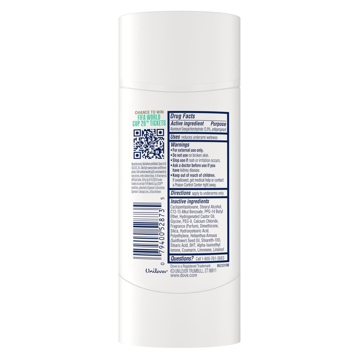Dove Palo Santo & Sage Antiperspirant Stick – 72H Sweat & Odor Protection, Pro-Ceramide Technology, Alcohol-Free, FIFA Limited Edition Design, 2.6 oz - görsel 3