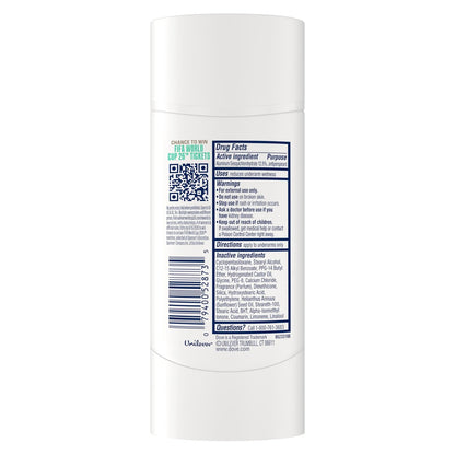 Dove Palo Santo & Sage Antiperspirant Stick – 72H Sweat & Odor Protection, Pro-Ceramide Technology, Alcohol-Free, FIFA Limited Edition Design, 2.6 oz