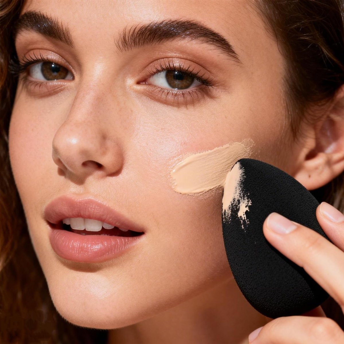RockFancy Beauty Soft Makeup Sponge for Foundation - Latex-Free Blender Sponge for Concealer, Wet/Dry Dual-Use Beauty Puff for Liquid Cream Powder Cosmetics, High-Density Low Absorption - görsel 17