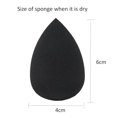 RockFancy Beauty Soft Makeup Sponge for Foundation - Latex-Free Blender Sponge for Concealer, Wet/Dry Dual-Use Beauty Puff for Liquid Cream Powder Cosmetics, High-Density Low Absorption