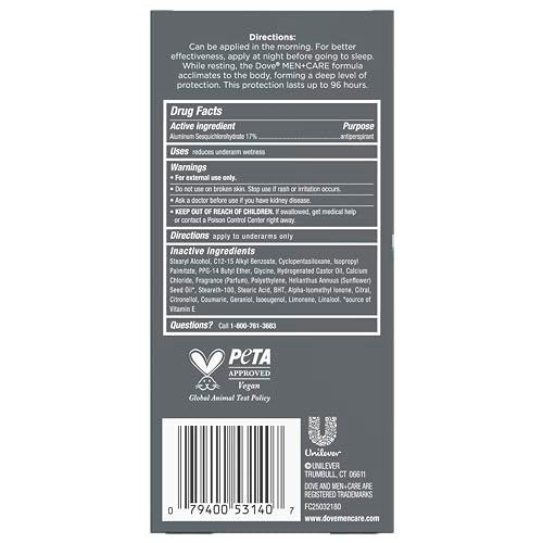DOVE MEN + CARE Invisible Solid Stick Ocean – Maximum Protection: Formulated to handle heavy sweating and high – Image 4