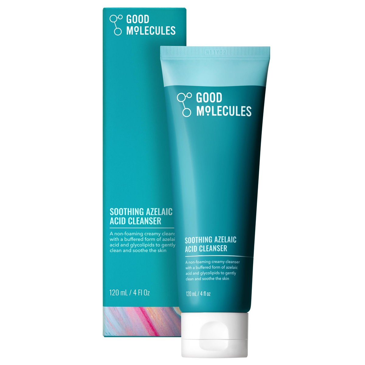 Good Molecules Soothing Azelaic Acid Cleanser – Gentle Creamy Non-Foaming Face Wash for Oily & Sensitive Skin – Vegan & Fragrance-Free – 120 ml - görsel 1
