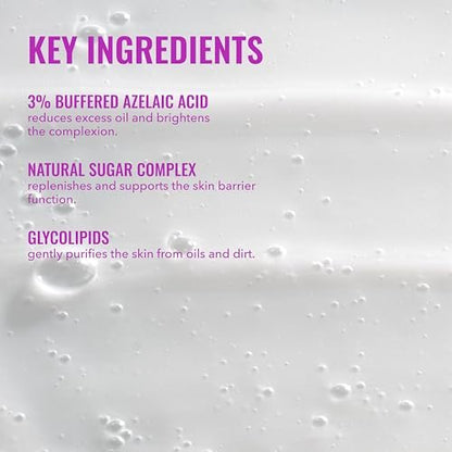 Good Molecules Soothing Azelaic Acid Cleanser – Gentle Creamy Non-Foaming Face Wash for Oily & Sensitive Skin – Vegan & Fragrance-Free – 120 ml