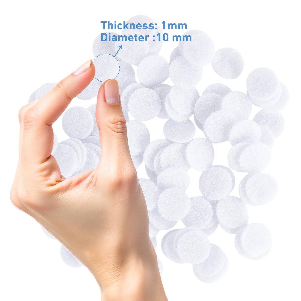 200 Pieces Dermabrasion Filters 10mm Pads Replacement for Dermabrasion Machine - Bemoauty - görsel 5
