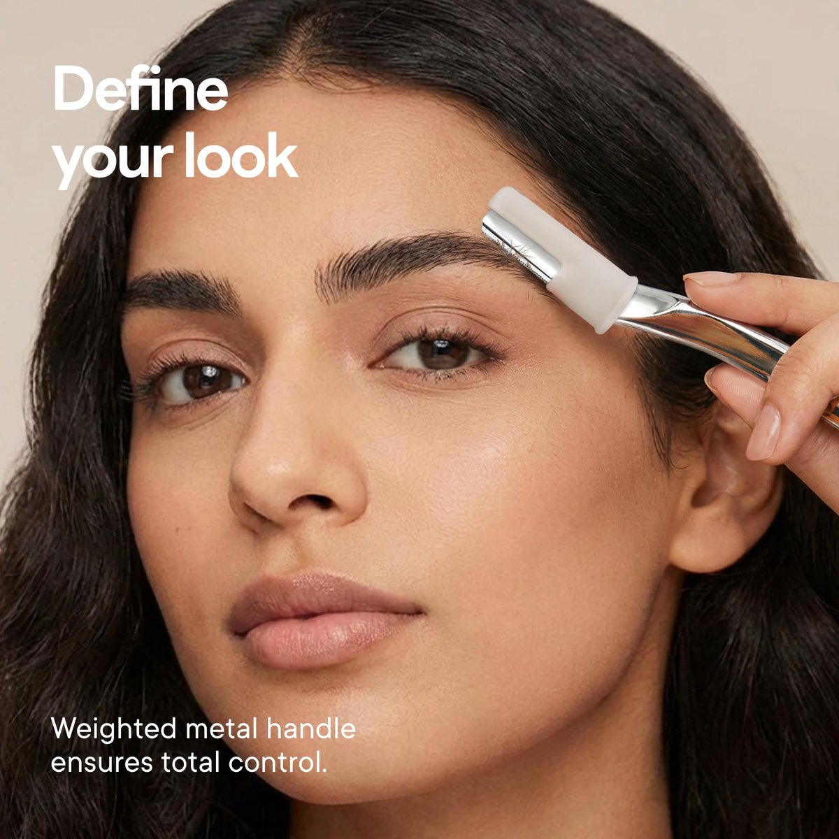 CAVEEM Eyebrow Razor & Face Razor for Women & Men - Dermaplane Razor for Face Exfoliation & Peach Fuzz Removal - 6 Blades, Matte Silver Avelisse