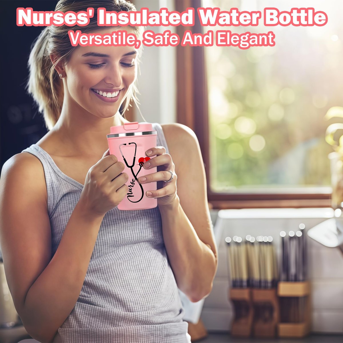 MEPIG Nurse Gifts for Women – Nurse Practitioner Appreciation Gift Set with Tote Bag, Socks, Coffee Cup, Keychain & Cards - görsel 11