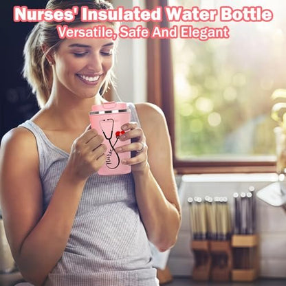 MEPIG Nurse Gifts for Women – Nurse Practitioner Appreciation Gift Set with Tote Bag, Socks, Coffee Cup, Keychain & Cards