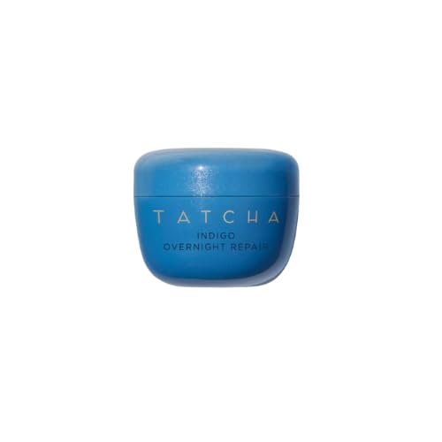 Tatcha Indigo Overnight Repair Travel-Sized - Redness Reducing & Barrier Repairing Cream for Sensitive Skin, 15 ml Avelisse