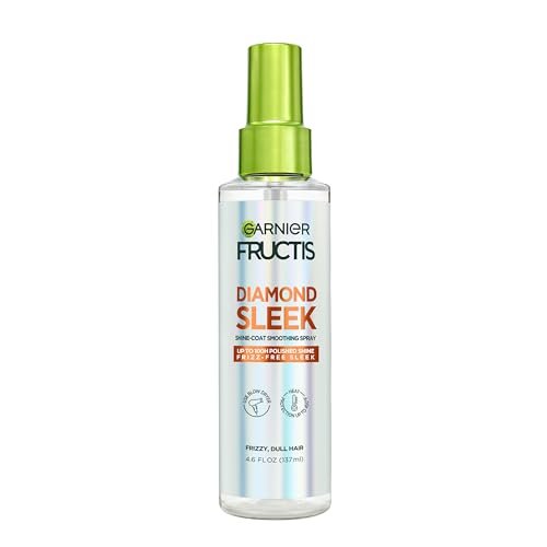 Garnier Fructis Diamond Sleek Hair Shine Spray with Vegan Keratin and Argan Oil, Frizz Control & Heat Protectant, 4.6 Fl Oz - görsel 2