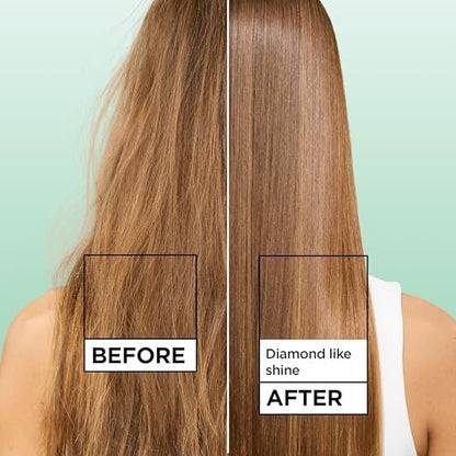 Garnier Fructis Diamond Sleek Hair Shine Spray with Vegan Keratin and Argan Oil, Frizz Control & Heat Protectant, 4.6 Fl Oz