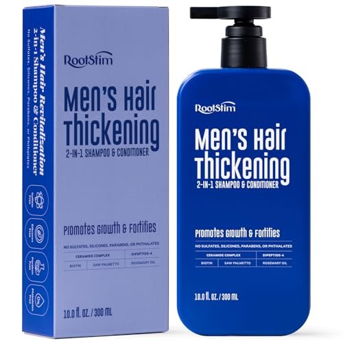DHT Blocking Shampoo for Men - Hair Thickening & Anti Hair Loss Shampoo with Saw Palmetto, Biotin & Rosemary - 2-in-1, Sulfate-Free, 10oz Avelisse