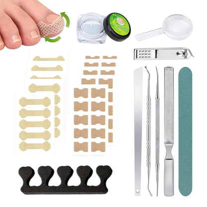 Ingrown Toenail Corrector Set with Magnifier and Correction Strips – Professional Treatment Tools for Safe Home Nail Care Avelisse