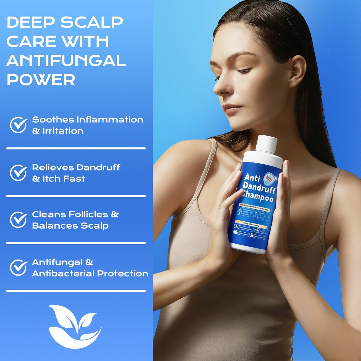 FYZMTL Anti-Dandruff Shampoo - Anti-Fungal Scalp Treatment for Folliculitis, Seborrheic Dermatitis & Scalp Psoriasis, Itchy Scalp Relief & Hydrating Dry Scalp Care for Men & Women (6.75 Fl Oz) - görsel 9