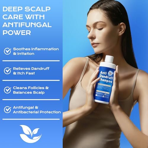 FYZMTL Anti-Dandruff Shampoo - Anti-Fungal Scalp Treatment for Folliculitis, Seborrheic Dermatitis & Scalp Psoriasis, Itchy Scalp Relief & Hydrating Dry Scalp Care for Men & Women (6.75 Fl Oz) - görsel 10