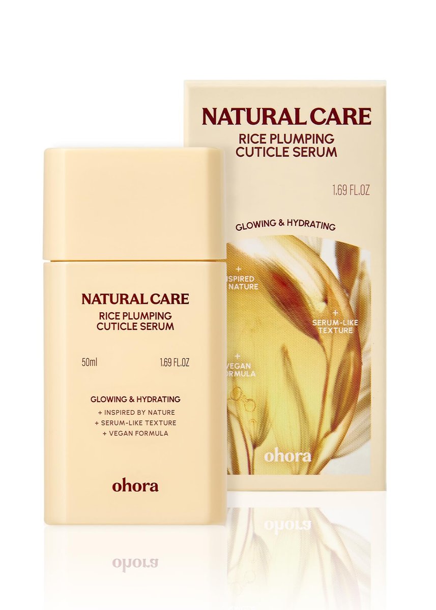 ohora Natural Care Rice Plumping Cuticle Serum – Hydrating Nail Serum with Rice & Soybean Extract, Collagen, Vitamin E & Peptides – Fast-Absorbing, Non-Greasy Nail & Cuticle Care Avelisse
