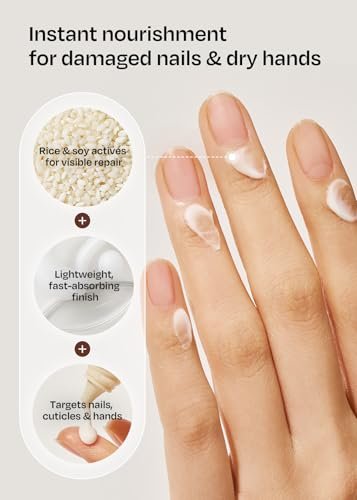ohora Natural Care Rice Plumping Cuticle Serum – Hydrating Nail Serum with Rice & Soybean Extract, Collagen, Vitamin E & Peptides – Fast-Absorbing, Non-Greasy Nail & Cuticle Care Avelisse