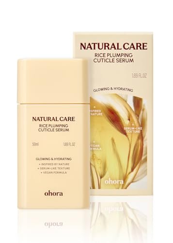 ohora Natural Care Rice Plumping Cuticle Serum – Hydrating Nail Serum with Rice & Soybean Extract, Collagen, Vitamin E & Peptides – Fast-Absorbing, Non-Greasy Nail & Cuticle Care Avelisse