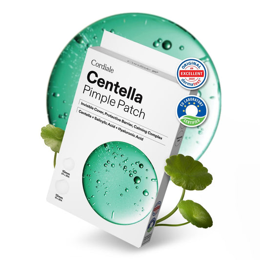 Cordiale Centella Pimple Patches with Salicylic Acid & Hyaluronic Acid – Hydrocolloid Acne Spot Patches for Face & Chin, Invisible Zit Stickers, Korean Skin Care (78 Count, 2 Sizes) Avelisse